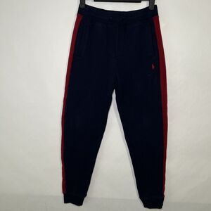 Polo Ralph Lauren Joggers Sweatpants Boys Youth Size Medium 10-12 Navy Red